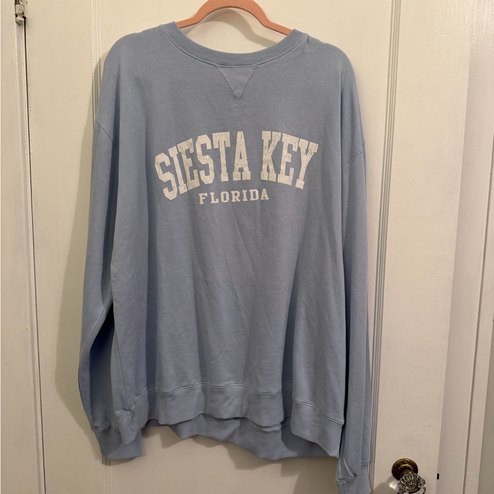 Light Blue Siesta Key Florida Sweatshirt